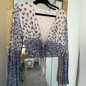 Floral boho top